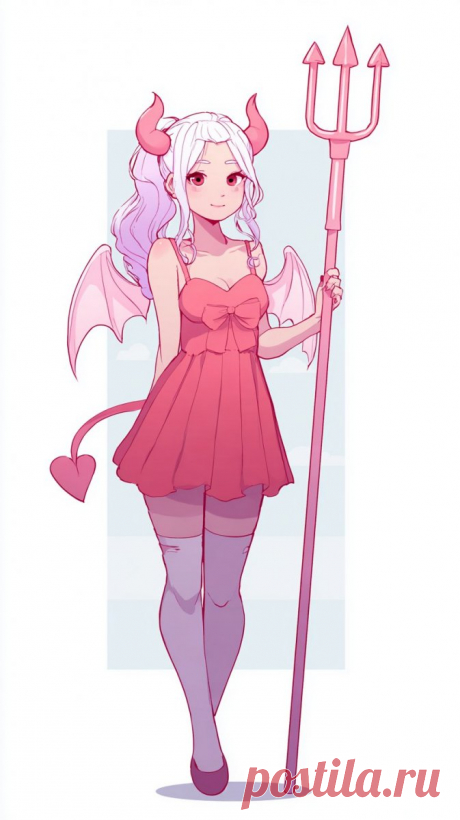 Милая демоница Лилит: пастельная нежность и зловещий взгляд. Генерация из нейронной сети Midjourney - Midjourney примеры промтов - Форум ИИ о нейросетях - Yes Ai