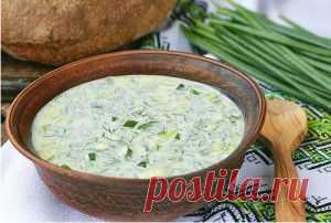 Окрошка з телячим язиком