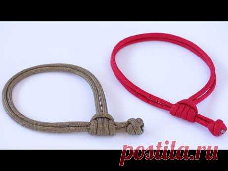 Браслет с 4 петлями Prusik Knot - Сделайте браслет с скользящим узлом из паракорда /