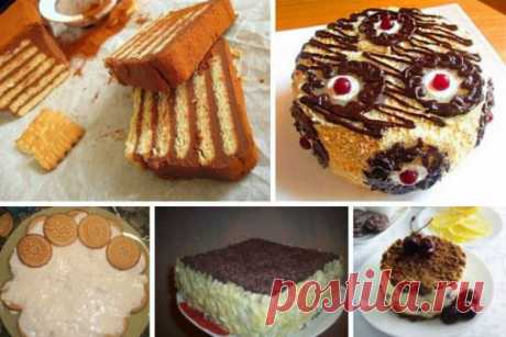 Рецепт 1: Торт из печенья банановый Описание: Очень вкусный торт! Сочетание сметаны...