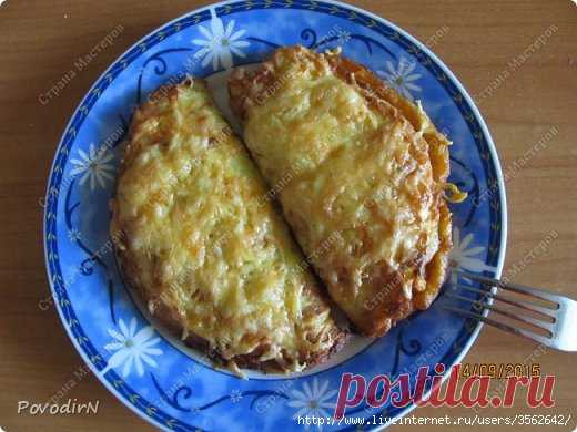 "Конвертики" из кабачков с мясом