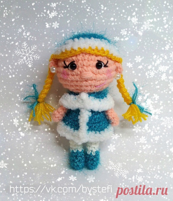 PDF Снегурочка. FREE amigurumi crochet pattern. Бесплатный мастер-класс, схема и описание для вязания игрушки амигуруми крючком. Вяжем игрушки своими руками! Новый год, Merry Christmas, happy new year, Weihnachten, Xmas. #амигуруми #amigurumi #amigurumidoll #amigurumipattern #freepattern #freecrochetpatterns #crochetpattern #crochetdoll #crochettutorial #patternsforcrochet #вязание #вязаниекрючком #handmadedoll #рукоделие #ручнаяработа #pattern #tutorial #häkeln #amigurumis