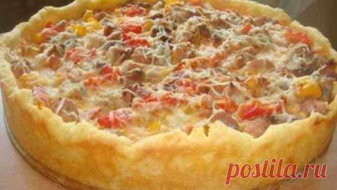 Открытый мясной пирог