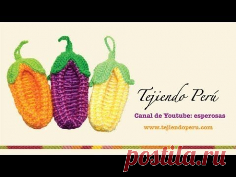 Кукуруза спицами.Видео-урок.Ч1