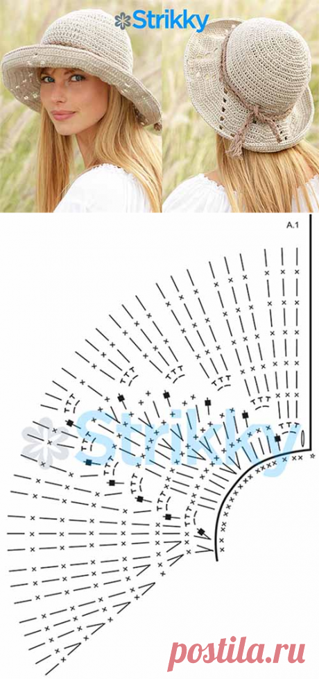 Летняя шляпа «My Girl» от Drops Design