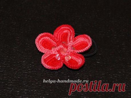 Вяжем крючком объемный цветок своими руками, мастер-класс | helga-handmade.ru
