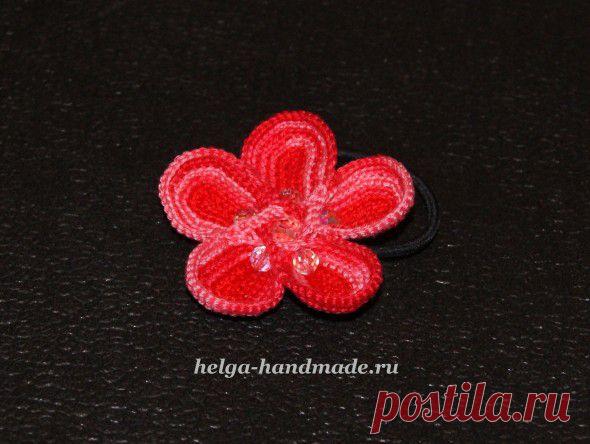 Вяжем крючком объемный цветок своими руками, мастер-класс | helga-handmade.ru