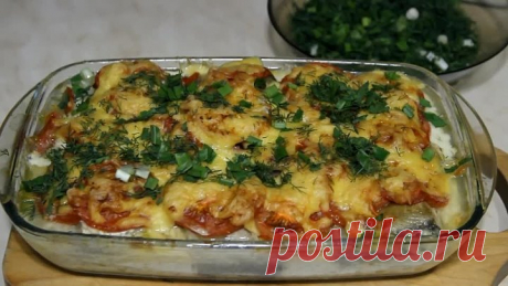 Минтай в сырно-сливочной заливке / Самый вкусный рецепт готовим в духовке