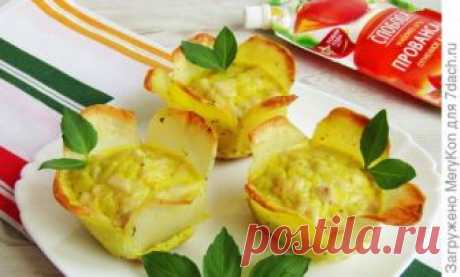 Картофельные корзиночки с курицей, или Когда обычная картошка надоела
