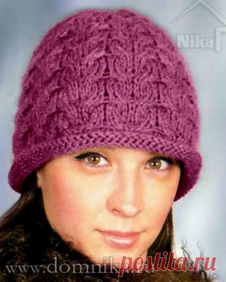 Зимняя женская шапка