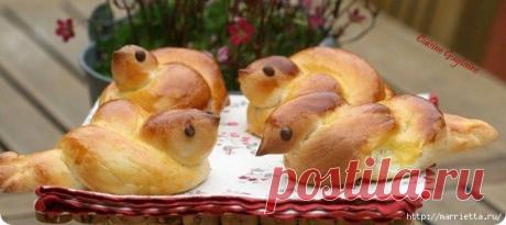 ЖАВОРОНКИ - постные булочки. Рецепт