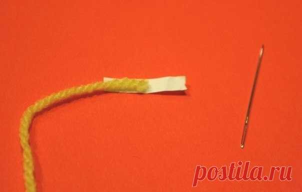 Как легко продеть толстую нить, пряжу в ушко иголки