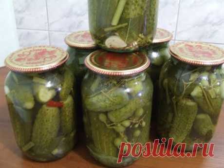 Маринованные хрустящие огурцы на зиму.Рецепт огурцов.