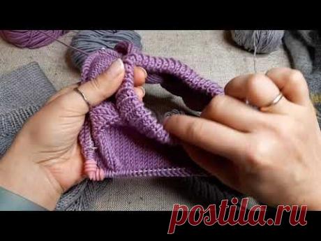 Горловина при вязании свитера сверху