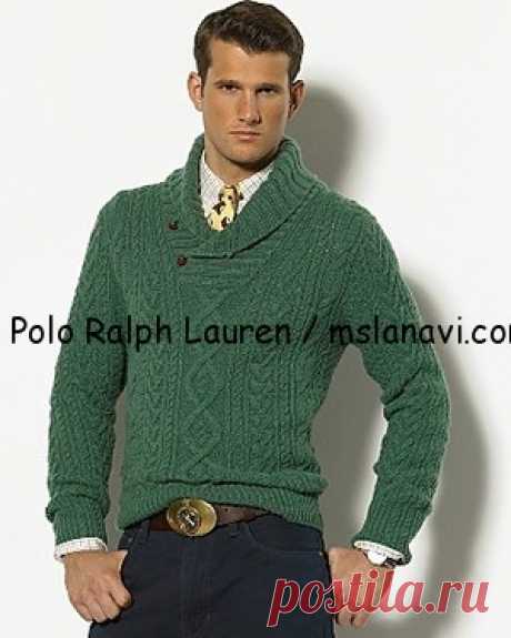 Вязаный пуловер для мужчин от Polo Ralph Lauren | Вяжем с Лана Ви
