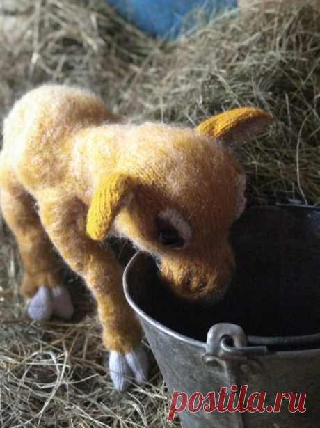 Мы родились и уже пьем молочко 🐮🐄
Му...есть хочу...му
Друзья,рада сообщить Вам , что у меня готов мастер-класс по теленочку Борьке.
МК представлен в формате PDF, на 45 листах с фотографиями процесса. МК не содержит обучающих материалов. Уровень вязания- средний.