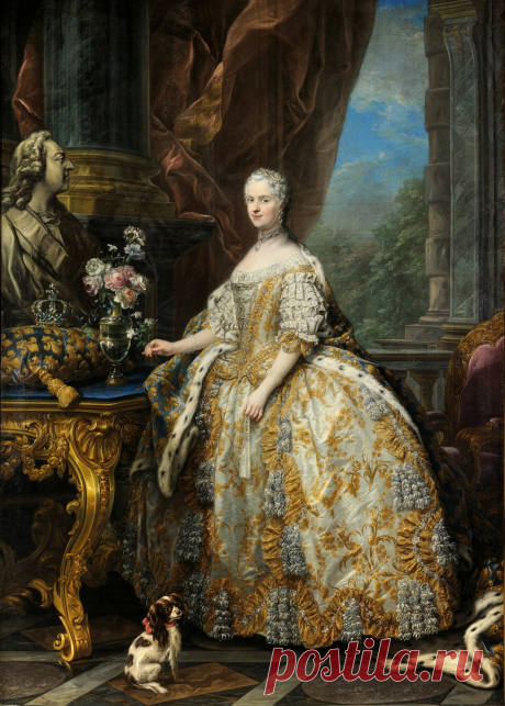 Чарльз-Андре ван Лоо: портрет Мари Лещинска, супруга королевы Франции и Наварры (1748 г.)