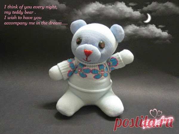 Как сделать мишку из носка