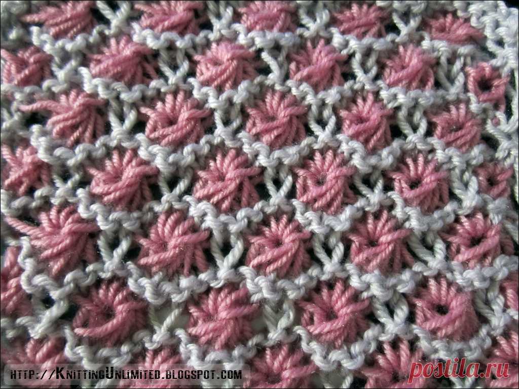 Aster Flower Knitting Stitch - Knitting Unlimited