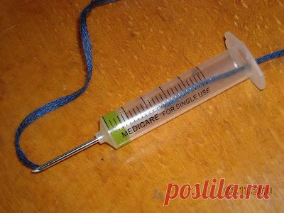 Игла для ковровой вышивки своими руками.