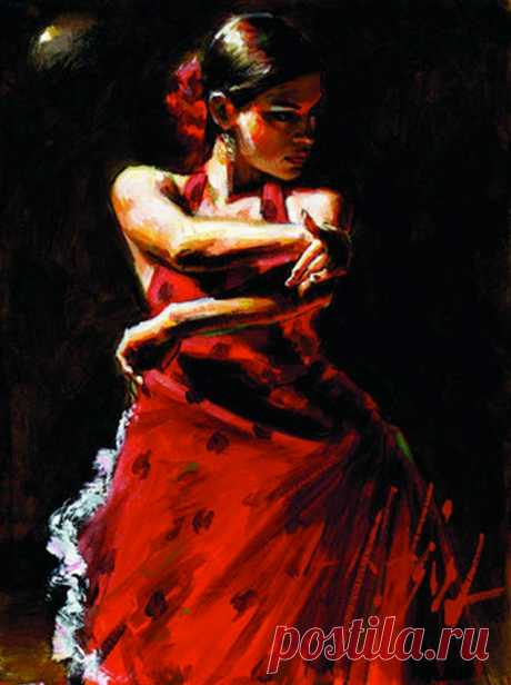 Fabian Perez, 1967 ~ Flamenco Dancers | Tutt'Art@ | Pittura * Scultura * Poesia * Musica |