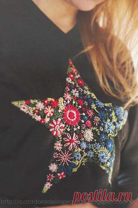 Куртка вдохновения: Embroidered star.