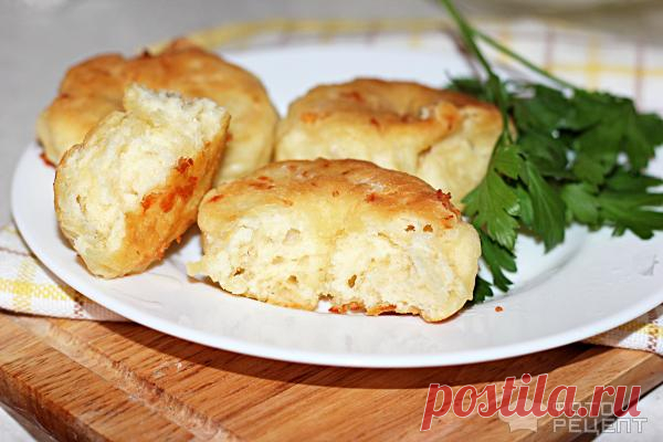 Рецепт: Сырные пышки | на сковороде