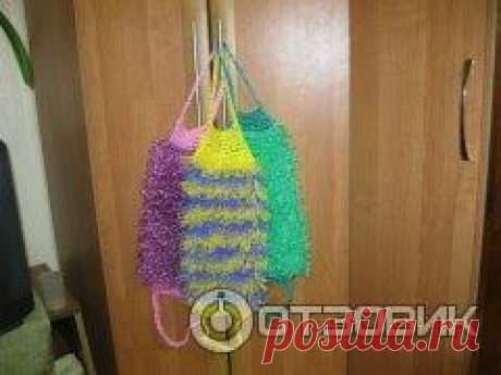 Отзыв о Нить для вязания Лама "Хозяюшка-рукодельница" | мочалки для тела получаются замечательные