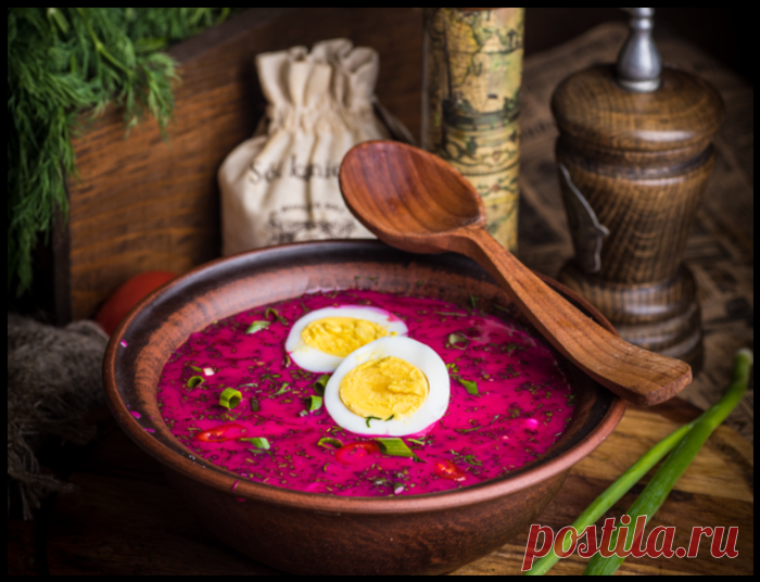 Литовский холодный борщ со свеклой - вкусный и полезный освежающий суп в летнюю жару!