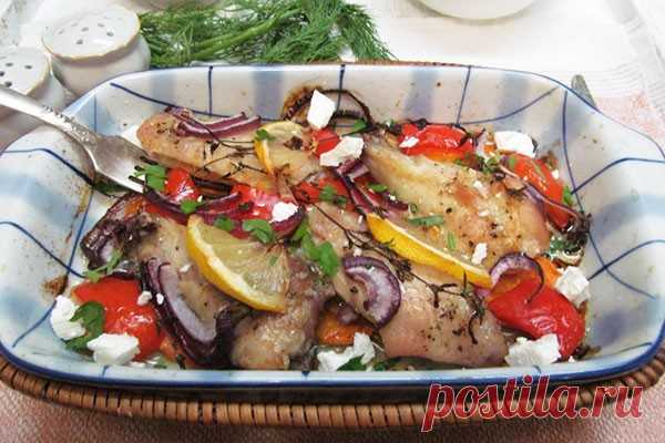 Запеченные куриные крылья с овощами — Сад Заготовка