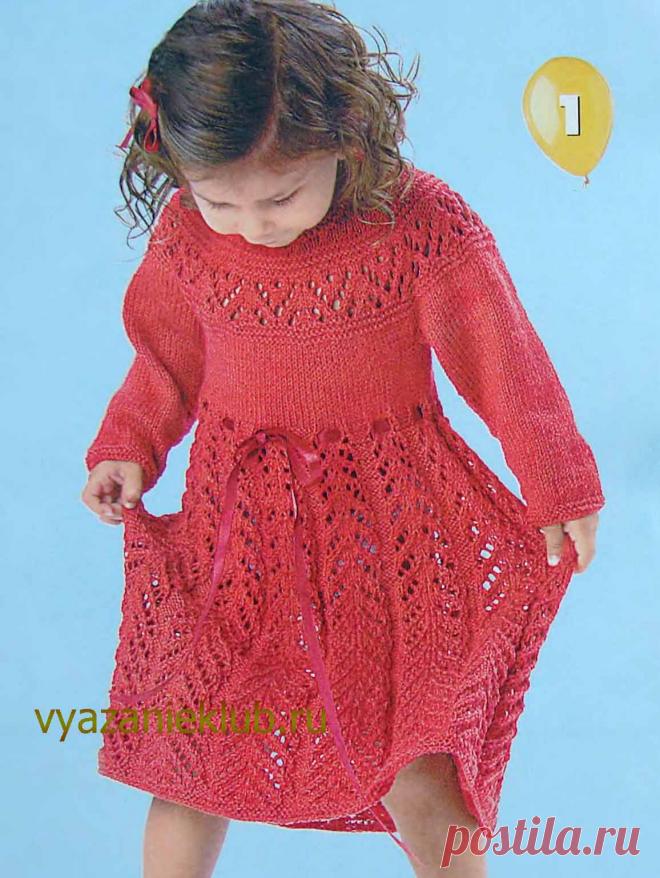 Ажурное платье для девочки - Для девочек - Каталог файлов - Вязание для детей