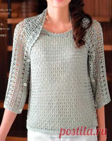Ladies Crochet Shrug - free pattern