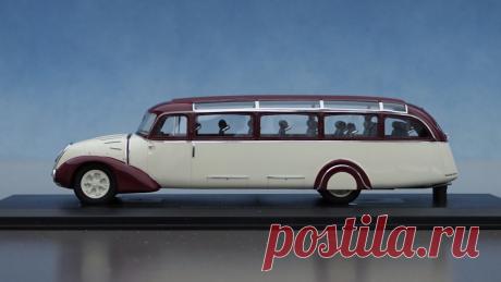 Mercedes-Benz Stromlinien-Luxus-Omnibus Typ O 3750, 1939 (1/43 Autocult) — Сообщество «Масштабные Модели» на DRIVE2