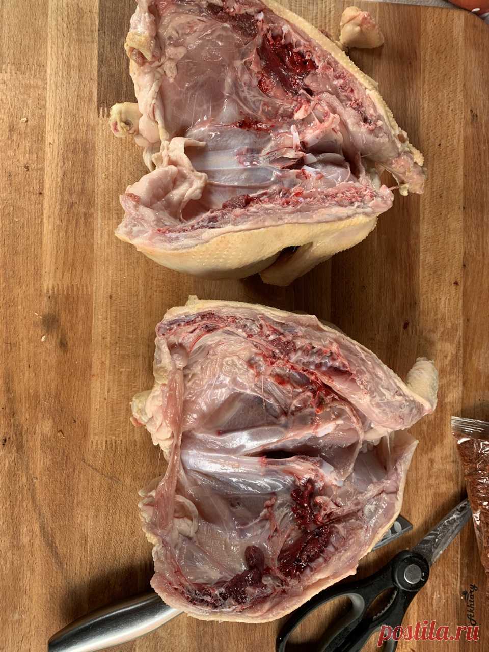 Курица жаренная в казане в растительном масле