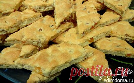 👌 Печенье Мазурка, ссылки Яйцо
Сахар 150 гр.
Орехи 150 гр.
Курага 150 гр.
Мука 300 гр.
Масло сливочное 30 гр.