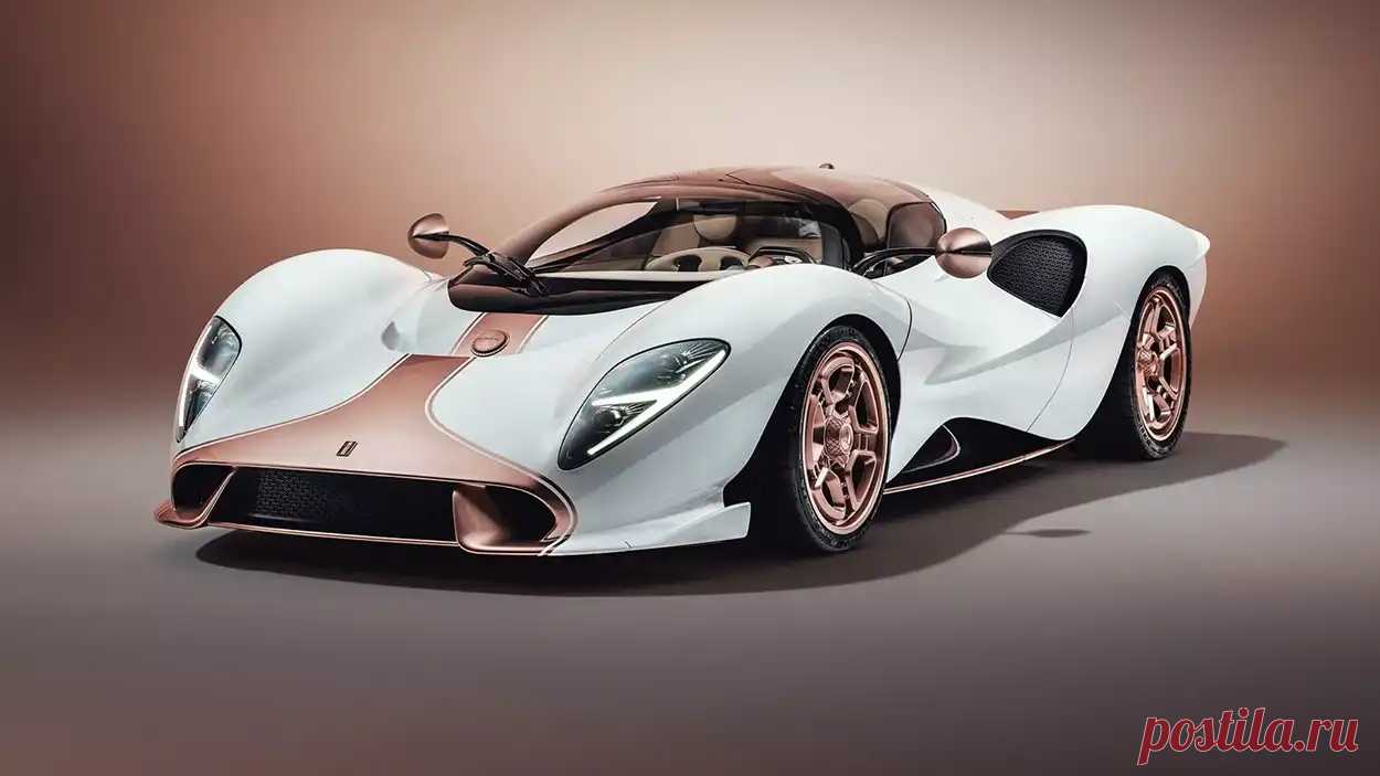 Суперкар De Tomaso P72 оснащен двигателем V8 с турбонаддувом и 6 МКПП