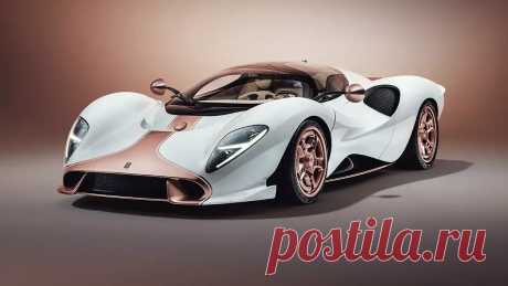 Суперкар De Tomaso P72 оснащен двигателем V8 с турбонаддувом и 6 МКПП