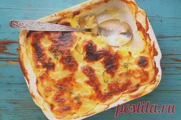 Гратен из картофеля с беконом — Домашняя кулинария