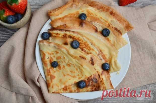 Блины на миндальном молоке — Домашняя кулинария