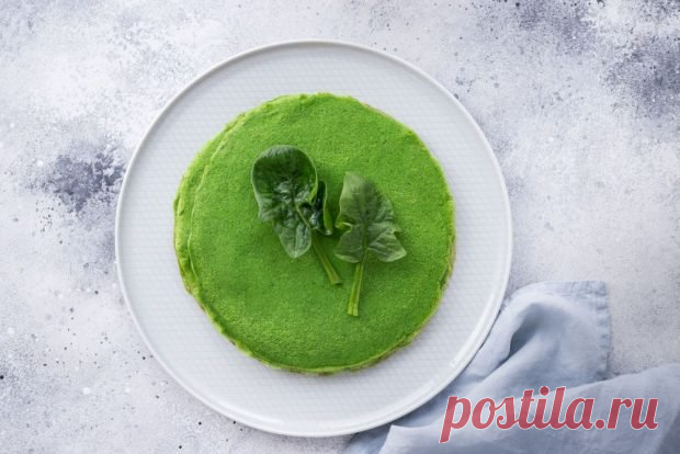ПП блинчики со шпинатом — Домашняя кулинария