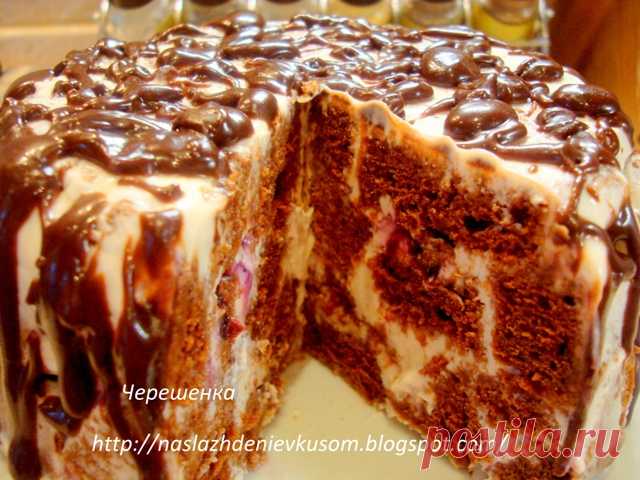 Наслаждение вкусом: Шоколадный торт с творожно-йогуртовым кремом