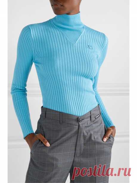 Courrèges / ребристый хлопок водолазка свитер | NET-A-PORTER.COM