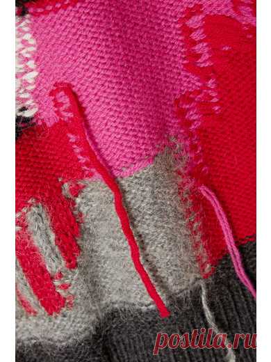 McQ Alexander McQueen | Monster patchwork intarsia wool-blend turtleneck sweater | NET-A-PORTER.COM