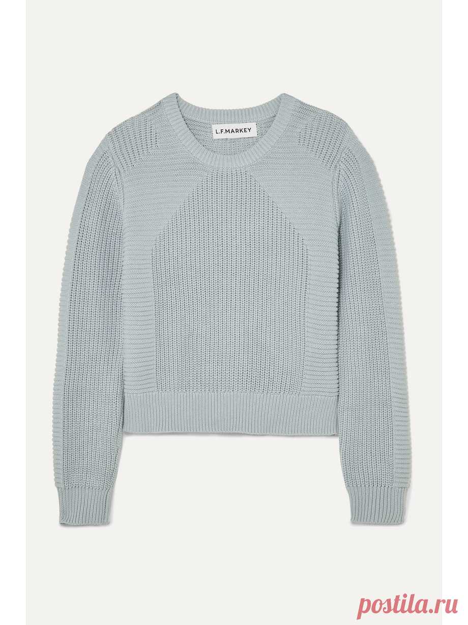 L. F. Markey / Julian ребристый хлопчатобумажный свитер | NET-A-PORTER.COM