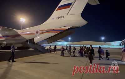Спецборт с эвакуированными из Газы россиянами вылетел из Каира в Москву. На борту Ил-76 28 россиян