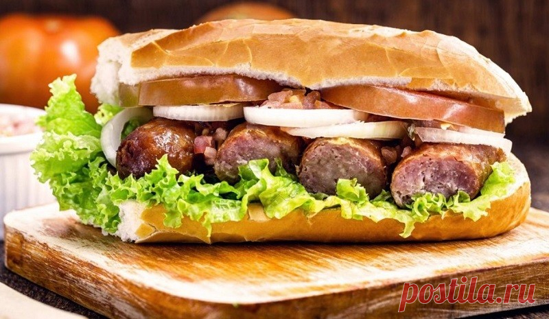 Сэндвич с купатами и помидорами - DYNASTYOFCHEFS.RU