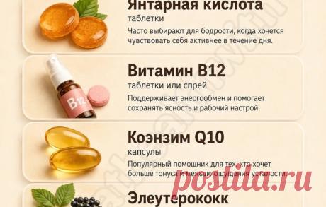 5 аптечных средств для энергии: как взбодриться без кофе и энергетиков