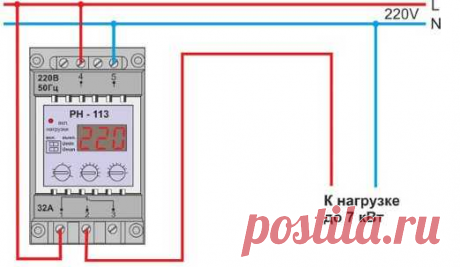 Схемы подключения реле напряжения в однофазной и трехфазной сети » Электрик Инфо - сайт для электриков, статьи, советы, примеры, схемы