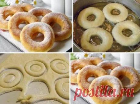 Пончики на кефире за 15 минут - бабулин рецепт