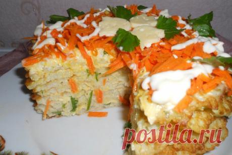 Тортик из капустных блинчиков — Домашний уют